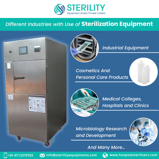 Different Industries With Use of Sterilization Equipment